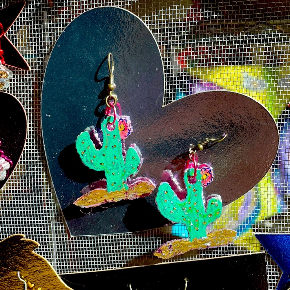 Cacti Artist Made Earrings!!
